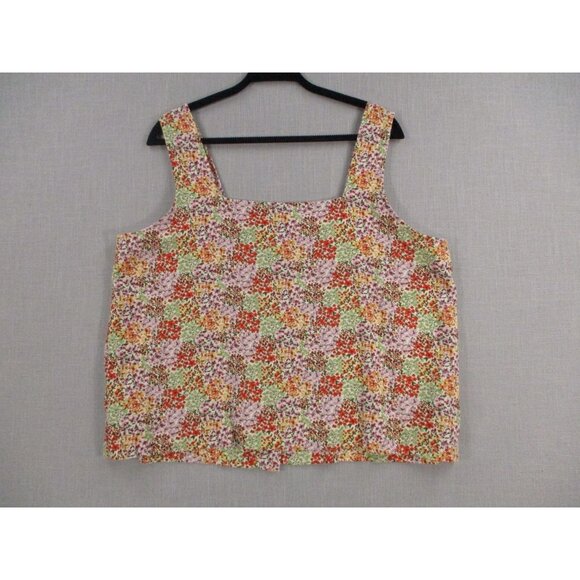 Lauren Conrad XXL Floral Multicolor Sleeveless Top - Picture 1 of 7